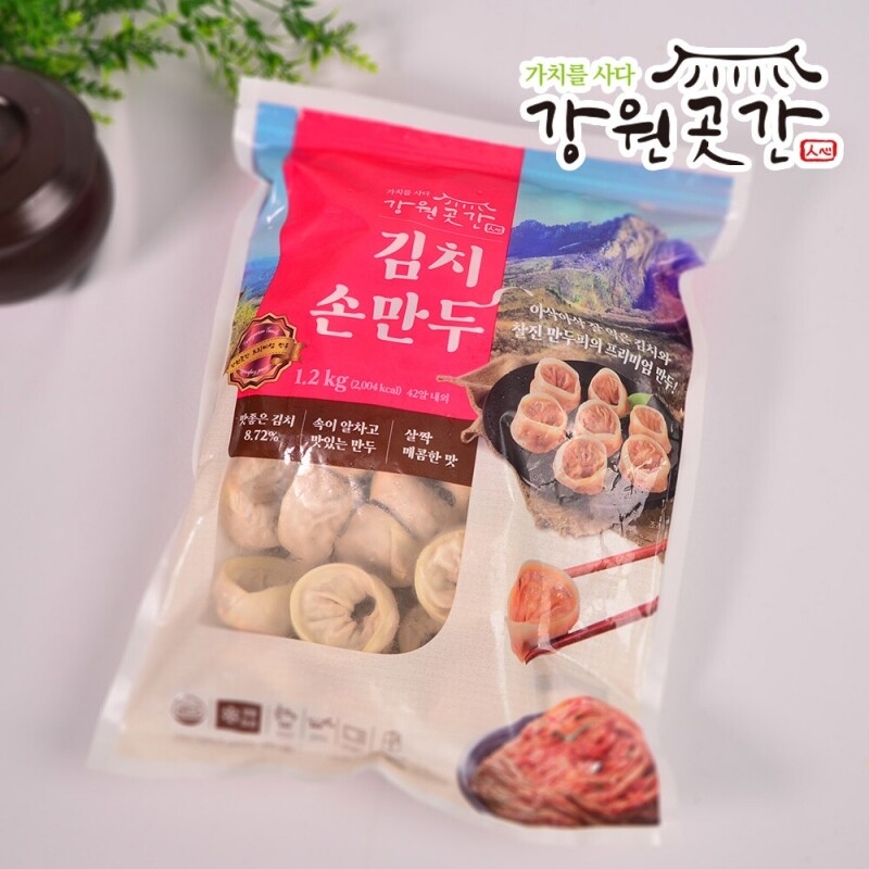 강원더몰,[원더구독] 강원곳간 김치 고기 손만두 1.2kg