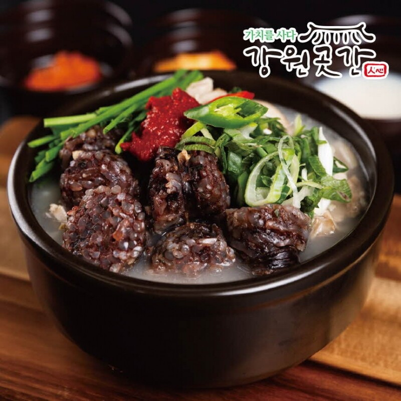 돼지수육 듬뿍 60년전통 돈덕한 순대국 750g - 강원곳간.com