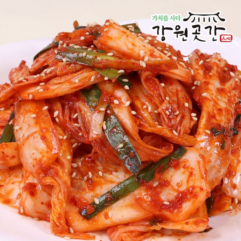 강원더몰,[평창] 꽃순이 알배기 겉절이 김치 밀키트 850g