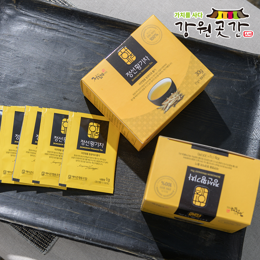 강원더몰,[정선]해비즌 황기차 30티백 선물세트/단품