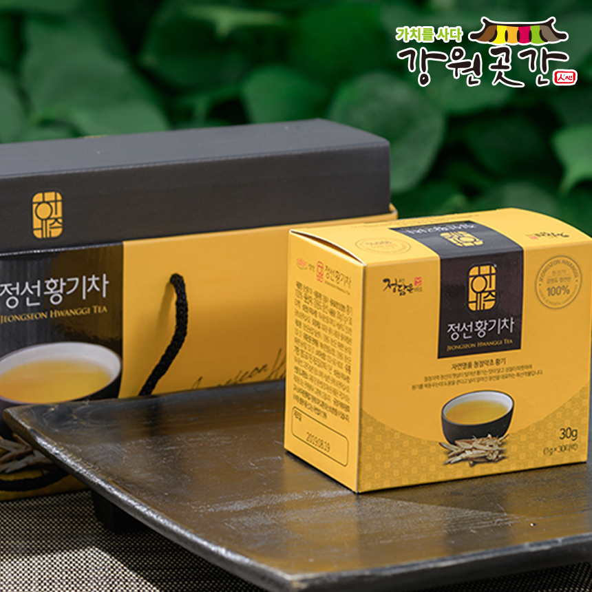 강원더몰,[정선]해비즌 황기차 30티백 선물세트/단품